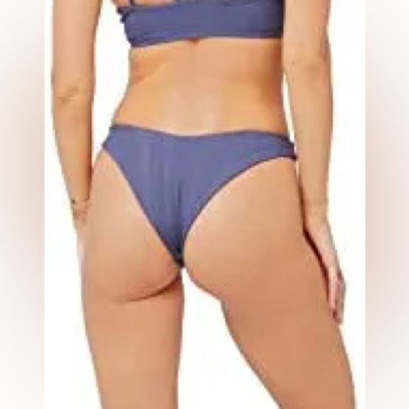 L*Space Cabana Bikini Bottom Slate Size XS - Picture 2 of 6